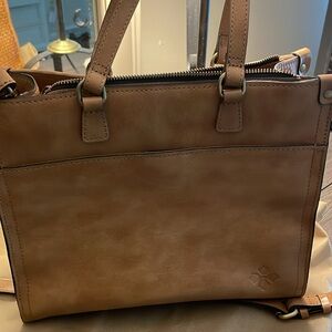 Brown Woven Tote Bag